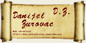 Danijel Zurovac vizit kartica